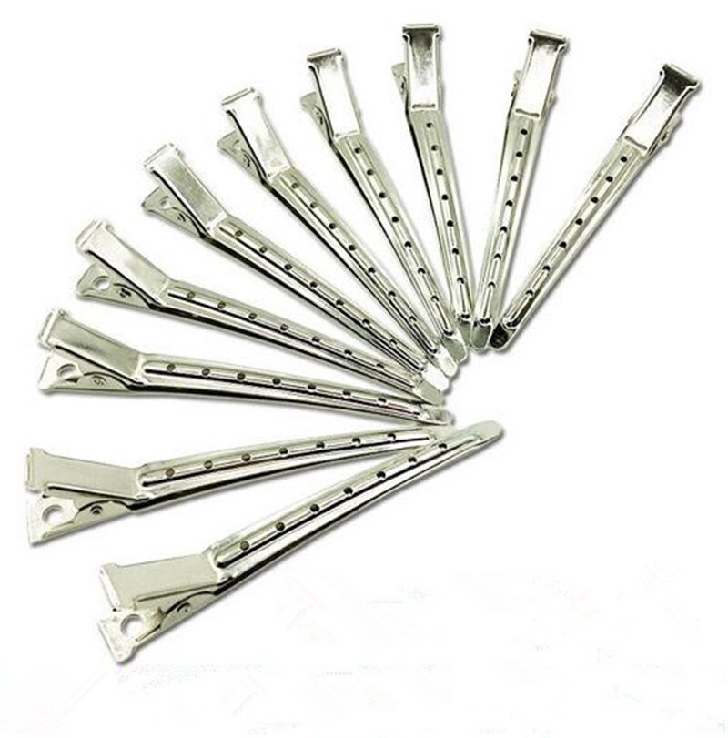 10 Stuks Professionele Salon Roestvrij Hair Clips Hair Styling Gereedschap Diy Kappers Haarspelden Haarspeldjes Hoofddeksels Accessoires