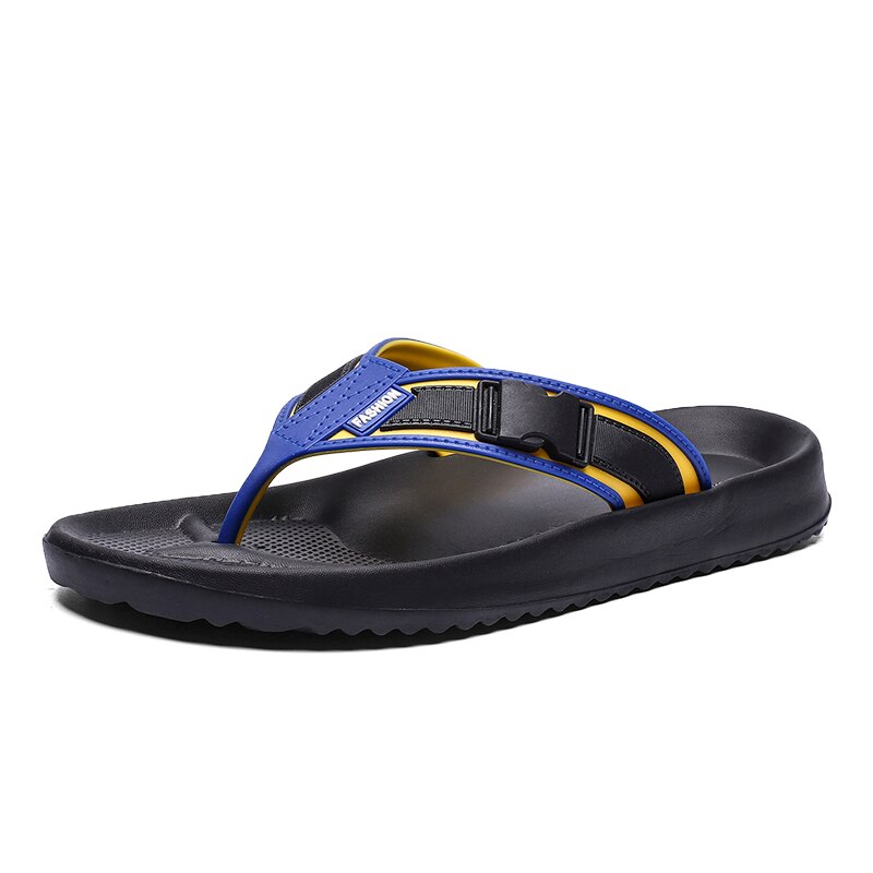 Sommar tofflor herr sandaler herr vatten skor lediga herr sandaler flip flop fritid soft slides skor strand tofflor sandalia: Blå / 9