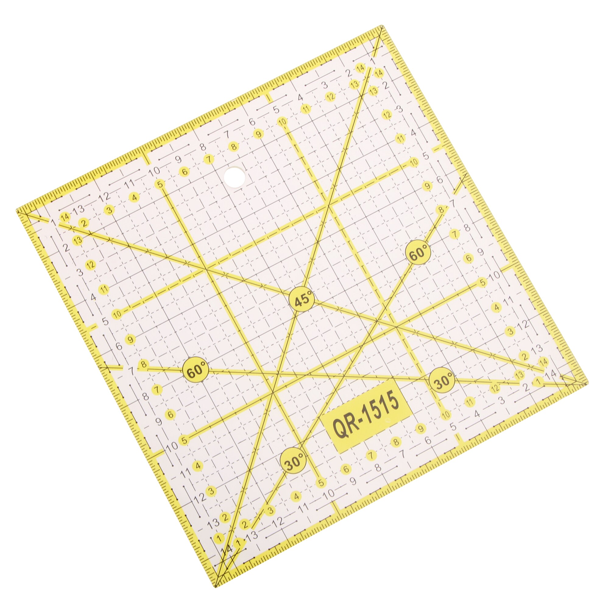 15 * 15cm firkantede lappeteppelinjal sylinjal skjærelinjal gjør-det-selv-sy quilteverktøy symaskin husholdningssytilbehør