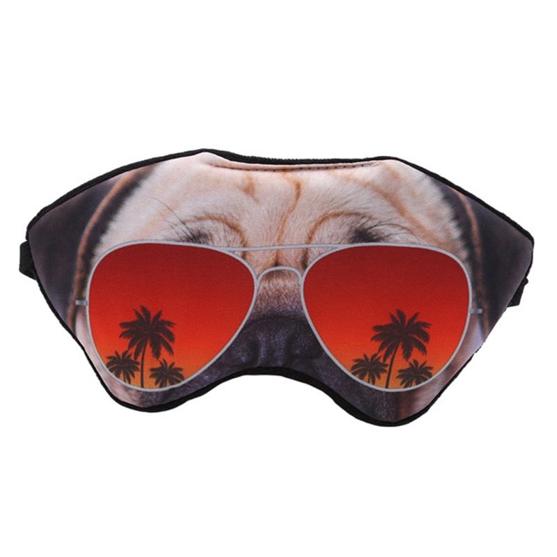 tiger rev hund 1pc tegneserie avslappende er eller komprimere øyenskygge maske bandasje på øynene til sove sovemaske