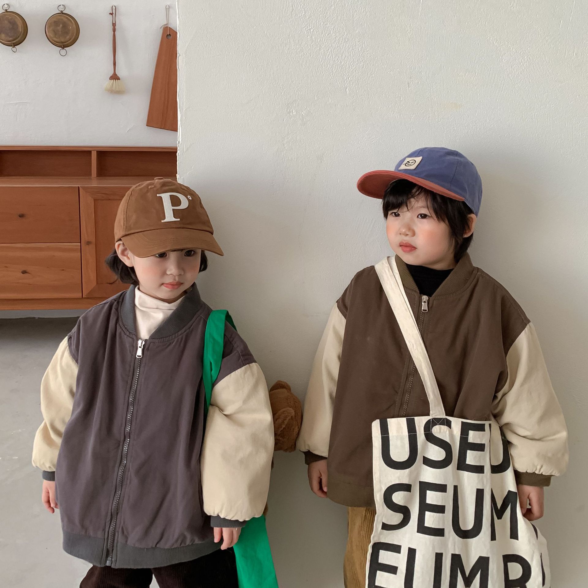 Bovenkleding Jas Jas O-hals Kraag Rits Solid Regelmatige Katoen Mode Eenvoudige Leuke Comfortabele Warme Winter Herfst Unisex