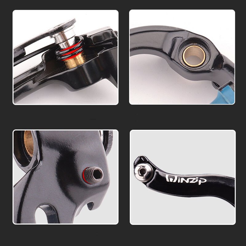 Bicycle V brake Aluminum alloy 2-hole Hidden Road Bike caliper Fixed Gear brake caliper Bicycle Clamp accessories Parts