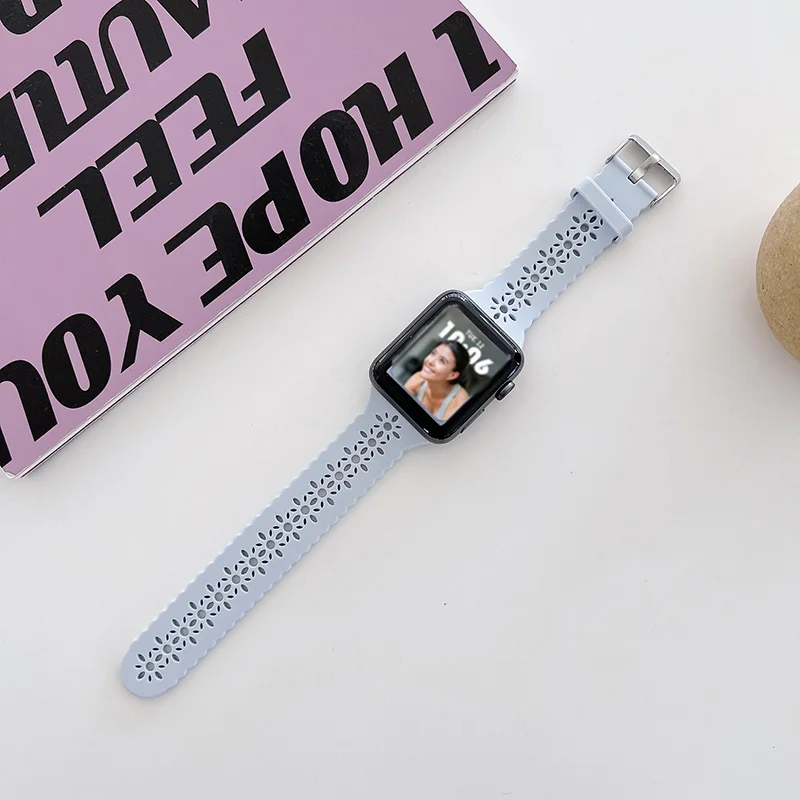 Siliconen bandjes voor Apple Watch 44 mm 40 mm 38 mm 42 mm Ultra 2 49 mm sportarmband iwatch serie 9 7 8 6 Se 5 4 3 41 mm 45 mm band: S / Antieke Zwarte