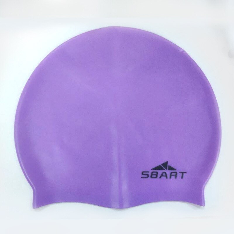 Sbart one size stevige badmuts voor lang haar siliconen badmuts voor dames heren duiksport scuba surfen zwembad watersport hoed