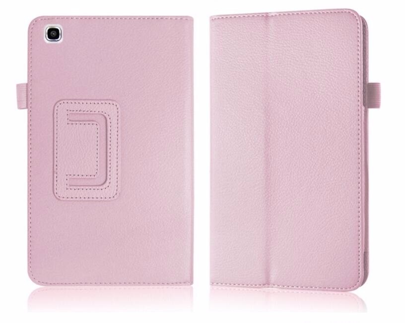 Case voor Samsung Galaxy Tab 3 8.0 T310 T311 Lederen Tablet Gevallen voor Samsung Galaxy Tab3 SM-T310 8 Cover Stand beschermende Shell: pink