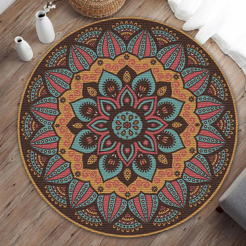 Home Decorative Round Carpet Area Rugs Bedroom Anti-slip Floor Mat 40CM: Style 1