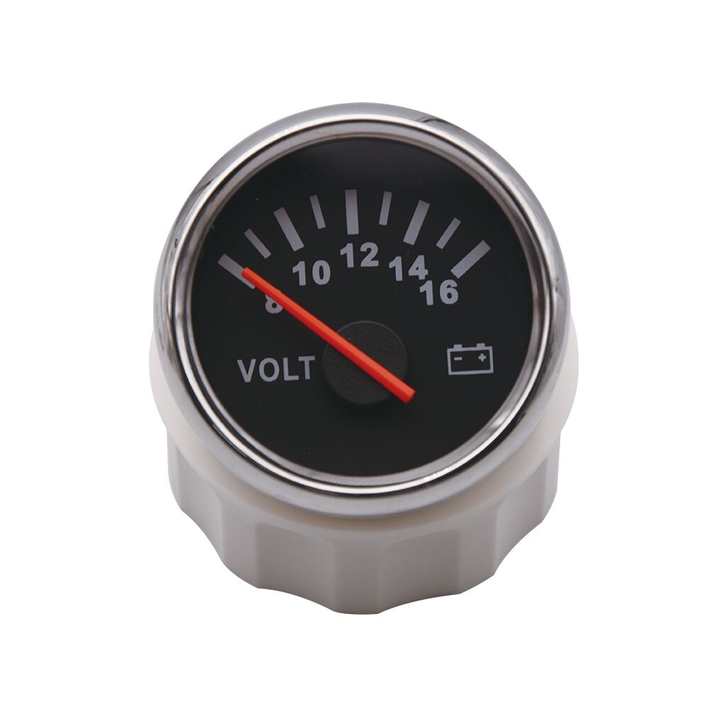 52 mm Marine Voltmeter Volt Meter Gauge Volt Meter Gauge 8-16 Volts 16-32 Volts Car Voltage Gauges for Caravan Boat Motorcycle: 8-16V 801-00029