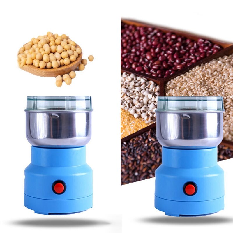 Electric Food Blender Grain Grinder Small Portable Blender Medicinal Herbs Powder Mixer Dry Grinding