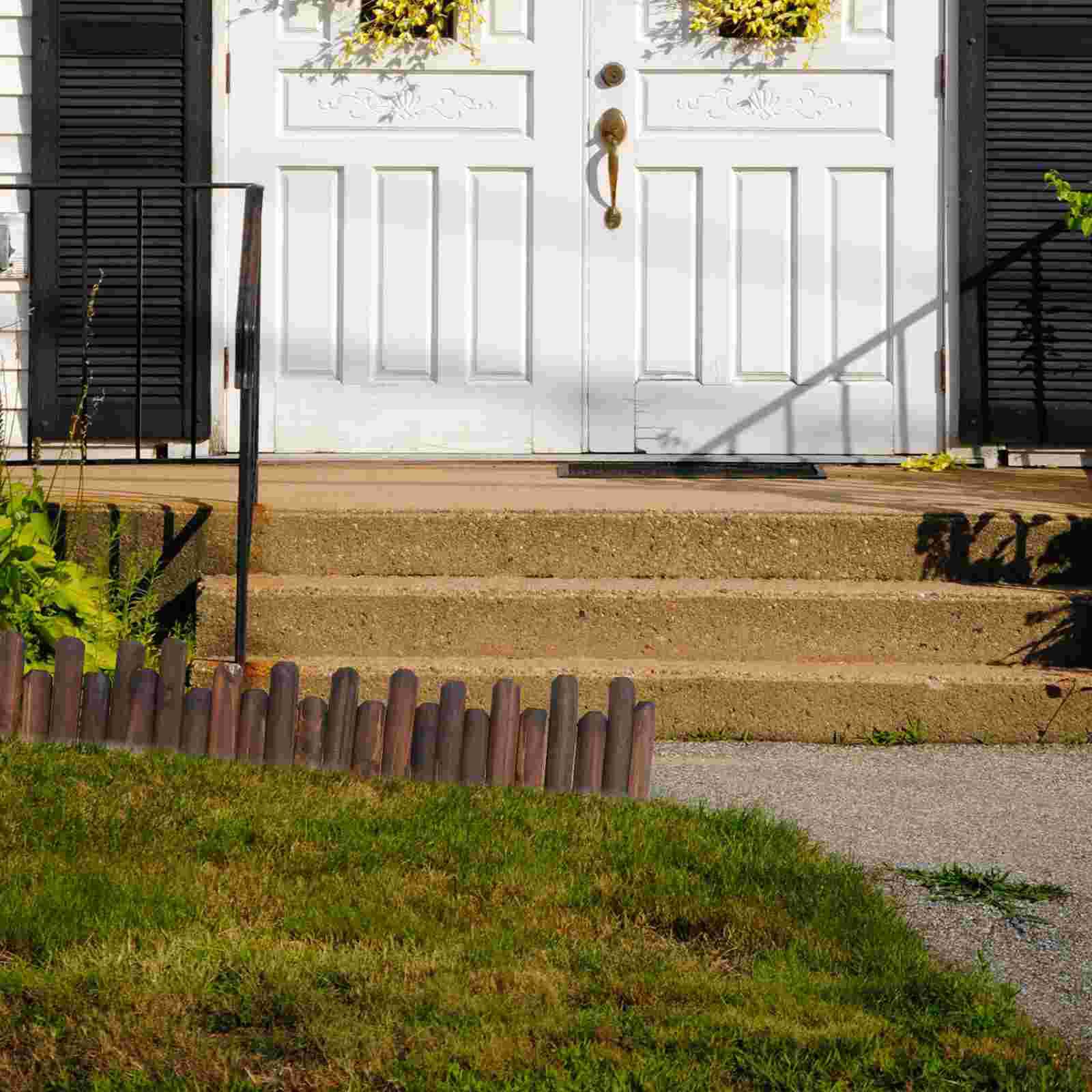 Garden Wood Fence Household Yard Fence Outdoor Horticulture Wooden Fence