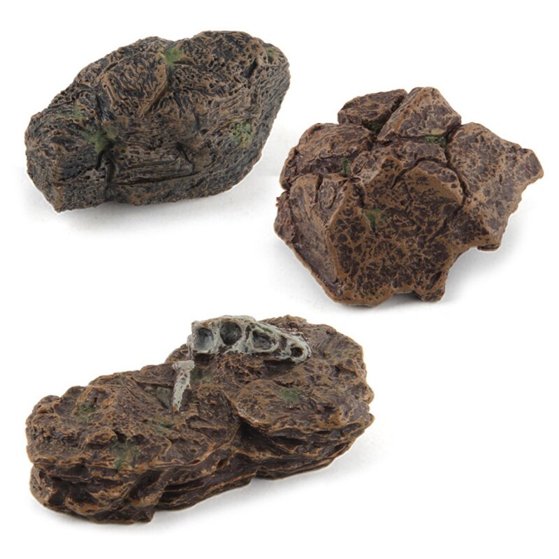 Aquarium Rocks Aquascaping Fish Tank Ornament Stone Hideout Decorations for Betta Turtles Small Lizards Reptiles