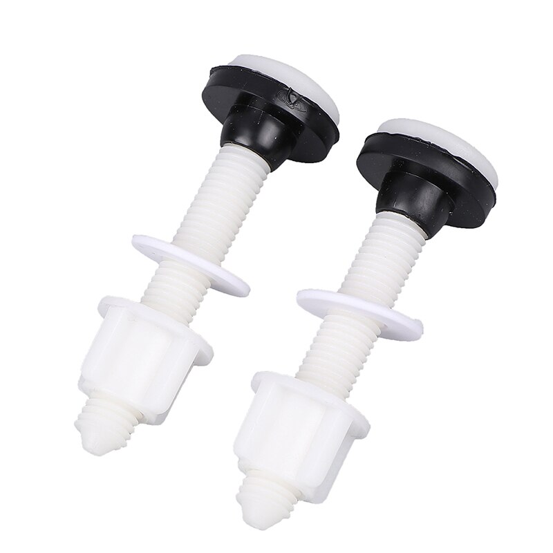 2pcs Toilet Seat Hinge Bolts Screw Fixing Fitting Kit Toilet Seat Plastic Fastener Repair Accessories