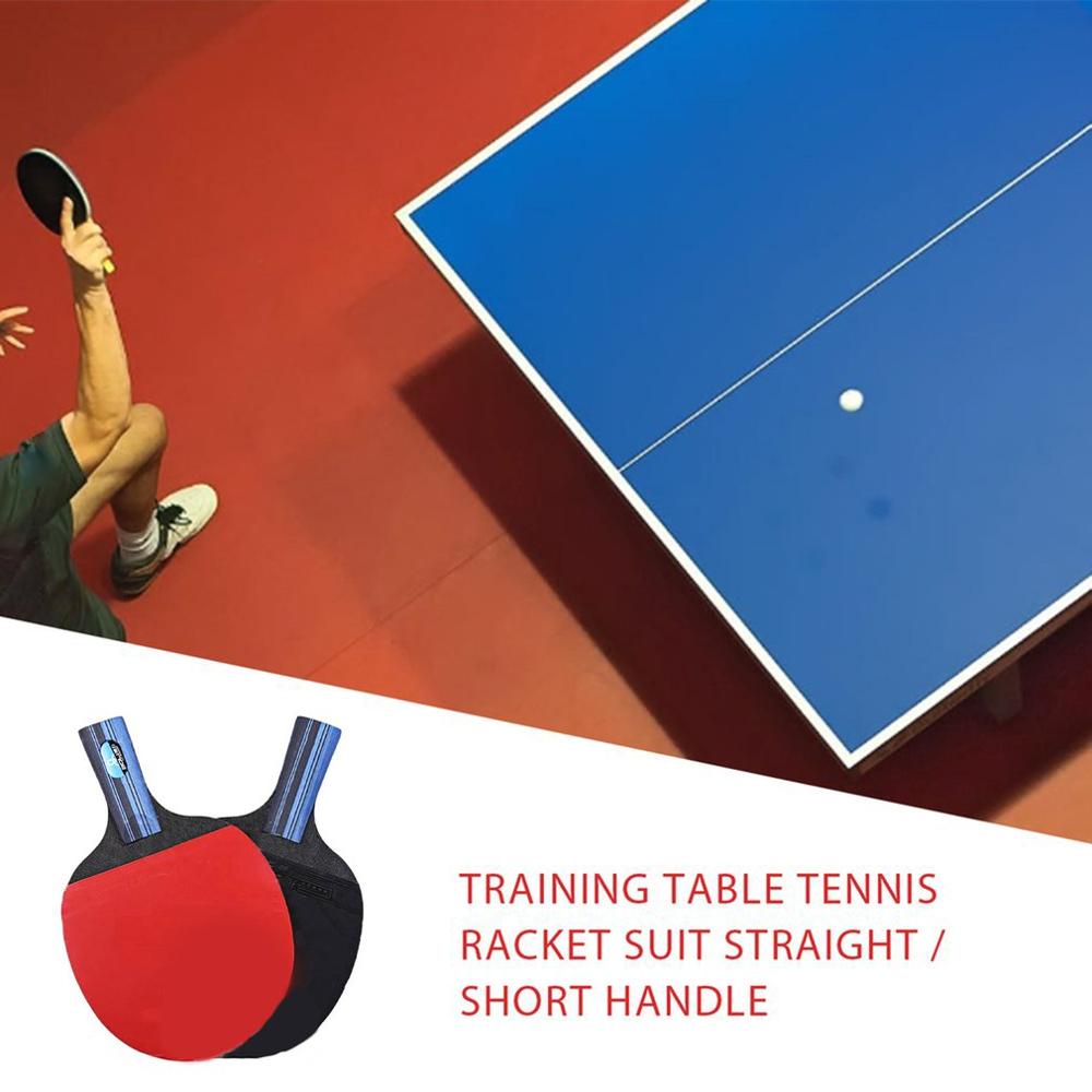 Pöytätennismailasetti pitkä kahva 1 pari pöytätennis pingismaila maila +3 kpl pallot laukku setti