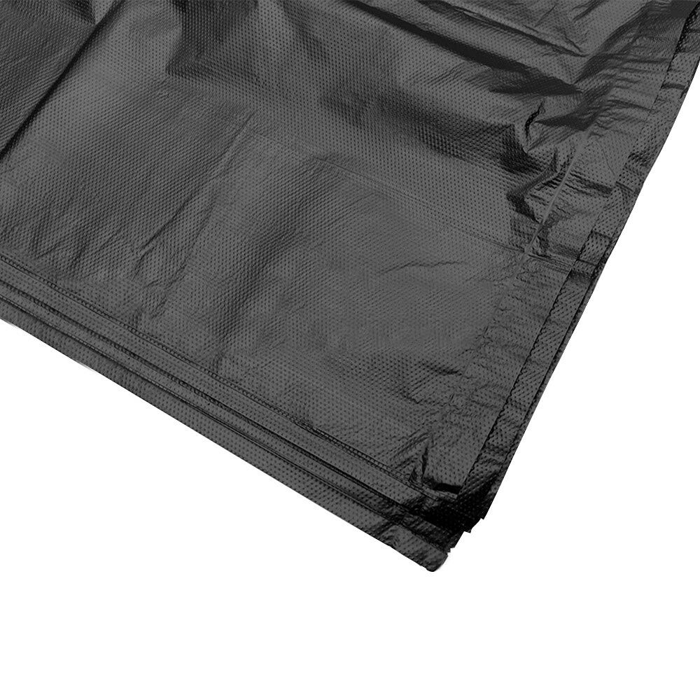 Fantasyhome 50 st soppåsar tunga soptunnor stora plastpåsar svarta bulk bekväm rengöring