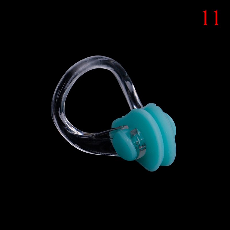 2pcs swimming nose clip soft and comfortable silicone nose clip swimming accessories: Light green 11