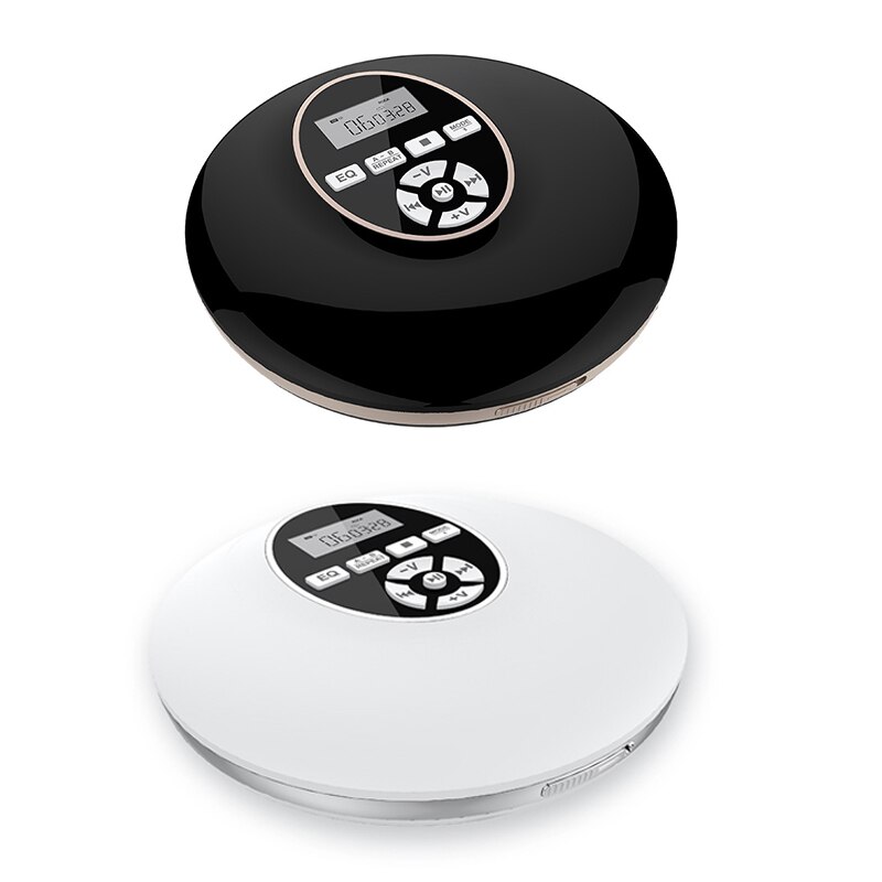 Portable CD Player With Bluetooth Walkman Player With LCD Display Audio 3.5Mm Jack For