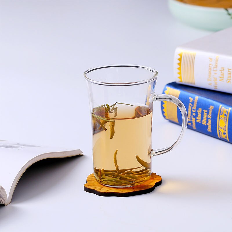 Einfache Glas Becher Sekretariat Heimat Tisch Tassen Wärmedämmung Tee Milch Kaffee Becher Tisch Heißer Becher transparent Getränk