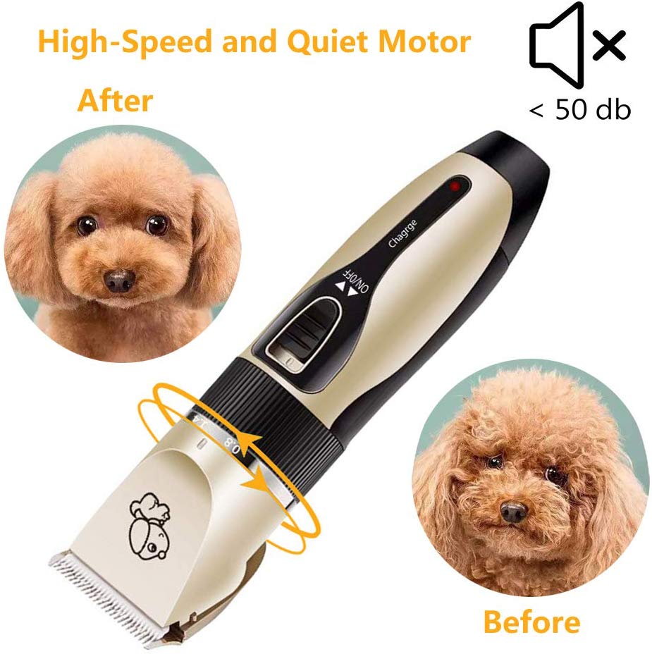 Elektrische Hond Haar Trimmer Usb Opladen Huisdier Tondeuse Oplaadbare Low-Noise Kat Hair Remover Grooming Haar Snijder Machine