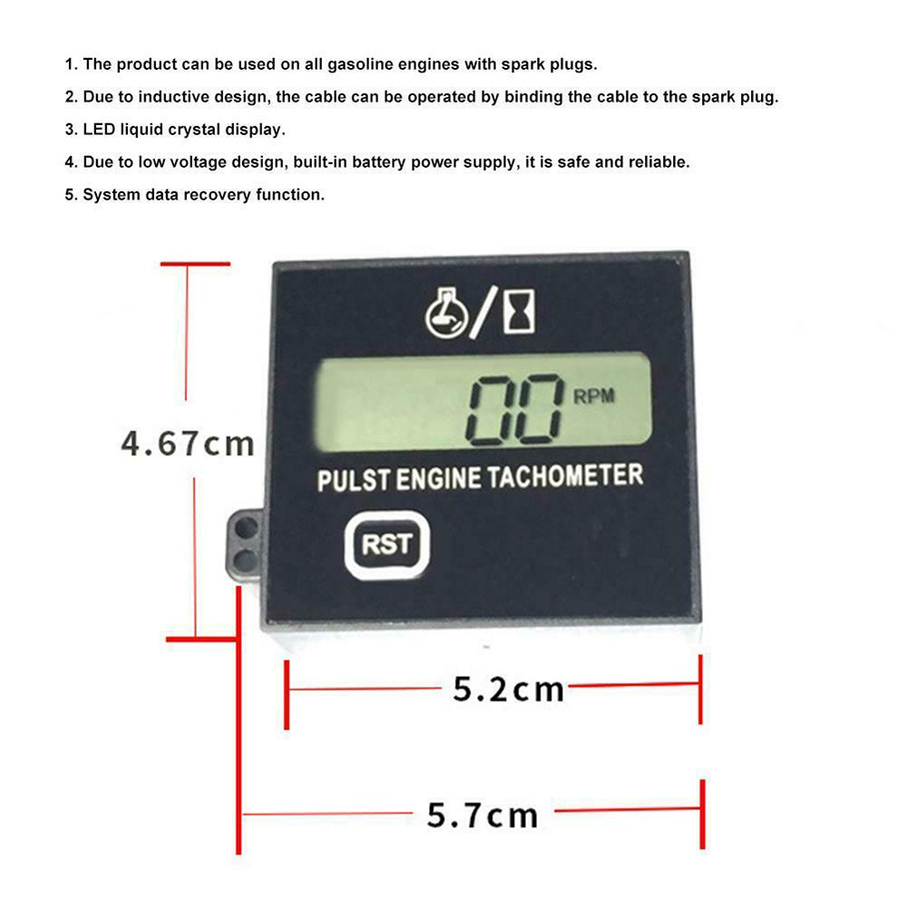 Tachymètre numérique haute vitesse, compteur à essence, moteur à essence, tachymètre, pouls, compteur de vitesse, accessoires de moto,