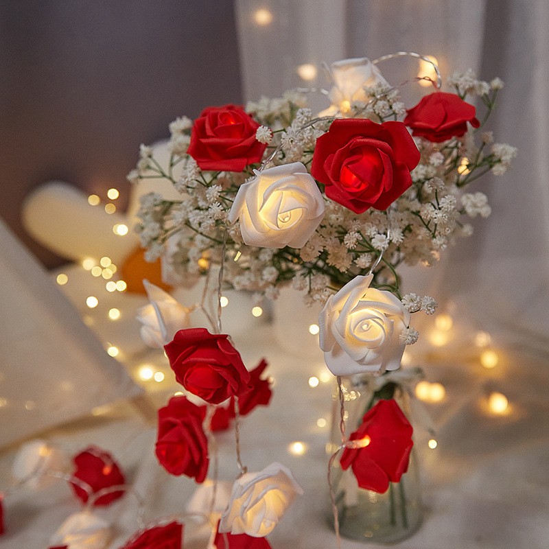 1.5m rosa luzes da corda luz de fadas corda casa decoração do jardim luz dia dos namorados diy festa decoração para casa suprimentos de casamento