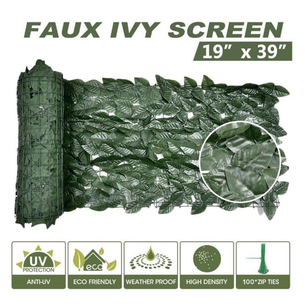Artificial Leaf Privacy Fence Roll Wall Landscaping Fence Privacy Fence Screen Outdoor Garden Backyard Balcony Fence