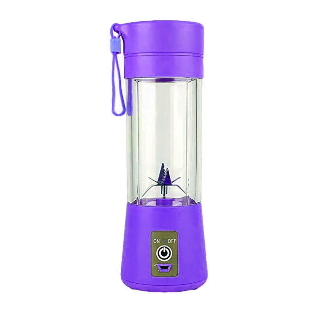 Portable Blender Mini Portable USB Chargeable Household Fruit Juicier Cup Squeezer Mixer Machine Manual Juicers kitchen: Purple
