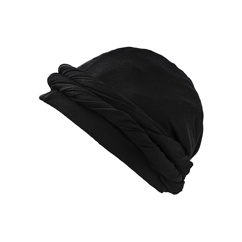 Cappello da uomo punk sbavatura ordinare coda intrecciata Frangia Bandana di cotone Cappello salto Turbante Cappelli Avvolgere la testa berretto cap Tinta unita portuale cappello 2024: Danimarca di Quercia