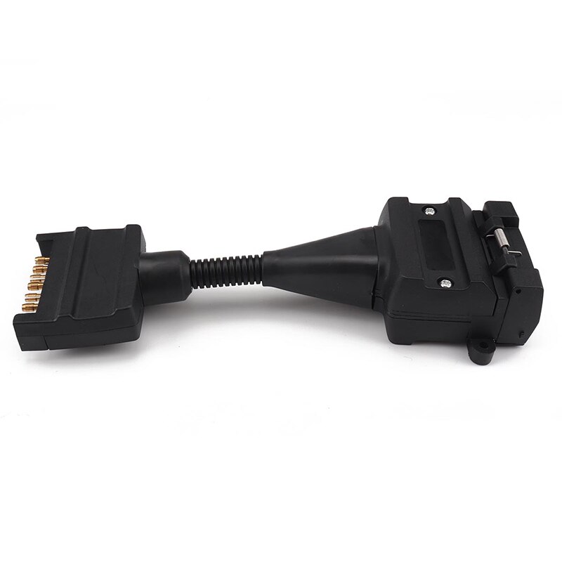 7 a 12 Pin AU plano macho remolque enchufe adaptador de conector ABS portátil Plug and Play fácil de usar para camión RV