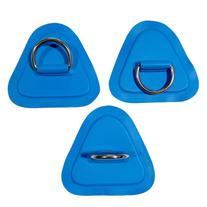 Anneau en D gonflable pour bateau Kayak, 4 pièces, Patch en PVC, Marine, boucle fixe en acier inoxydable pour planche de Paddle debout