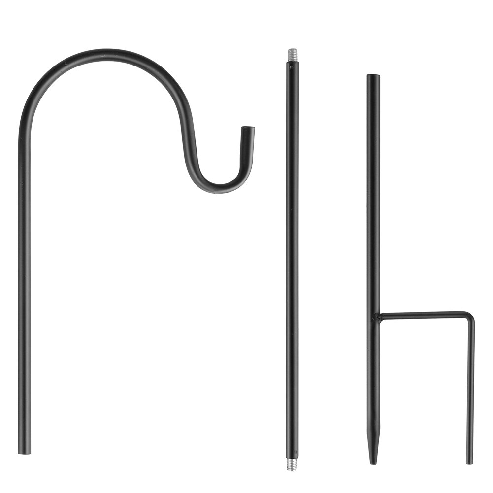 thumbnail: 4 Stuks In Hoogte Verstelbare Tuinrankstaven - 90 Cm Metalen Stokken Met Haken Voor Planten, Lantaarns, Voederbak