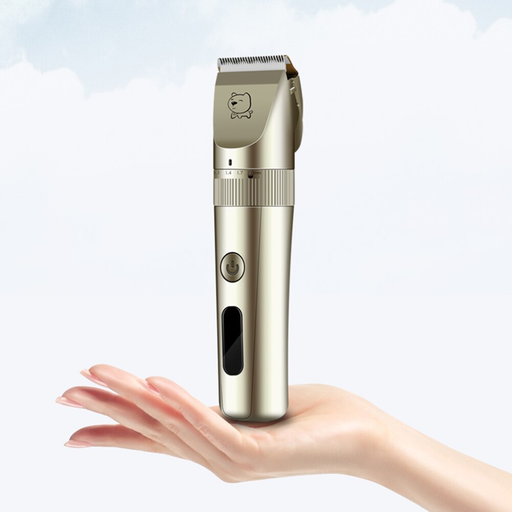 Elektrische tondeuse voor huisdieren, hondentrimmer, gereedschapsset met usb-oplaadbare, geluidsarme scheerapparaten voor huisdieren, honden en katten.