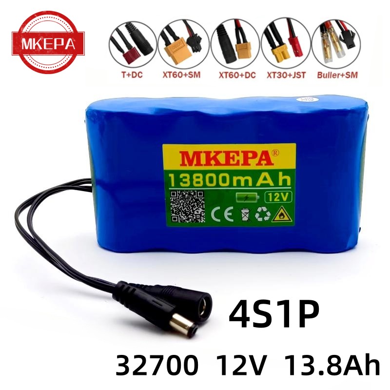 32700 lifepo4 Akku 4 s1p 12,8 v 4.5Ah mit 4s 40a symmetrischen BMS für Elektro Stiefel und unterbrechung freie Strom versorgung 12V
