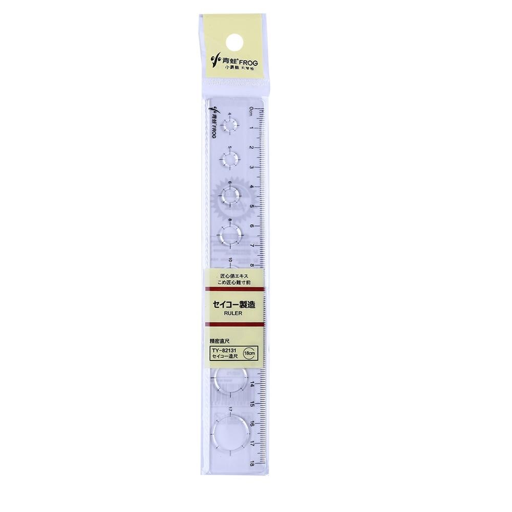 1PC Transparent Plastic Straight Ruler Sewing Teaching Tools Student Drawing Measuring Rulers Office School Supplies