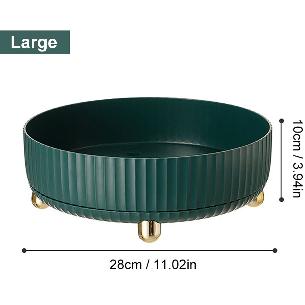 Estante de especias antideslizante con rotación de 360 grados, mueble de despensa, tocadiscos con contenedor de almacenamiento de Base ancha, organizador giratorio para condimentos de cocina: YELLOW