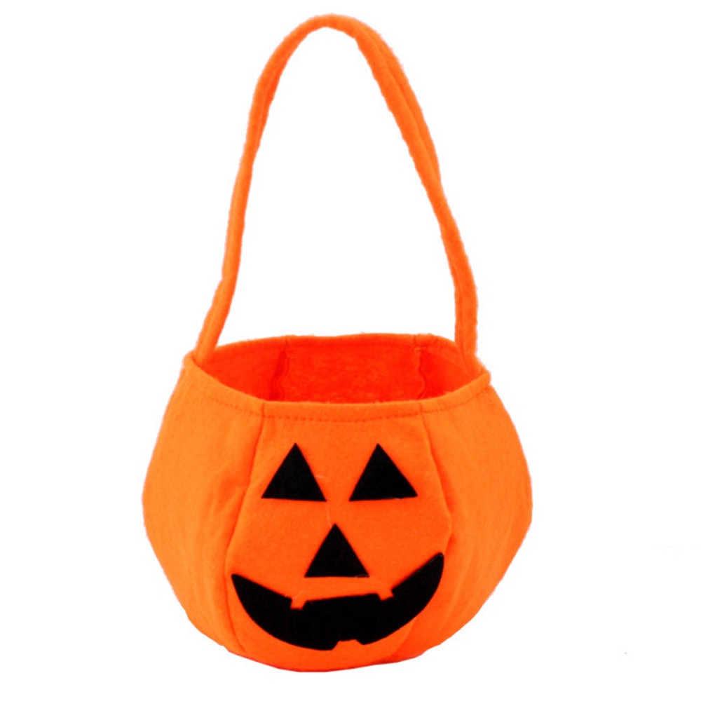 COMPUDA Halloween decorations outdoor Halloween Pumpkin Candy Bag Kid's Witch Trick Treat Handbag Children Storage Bag