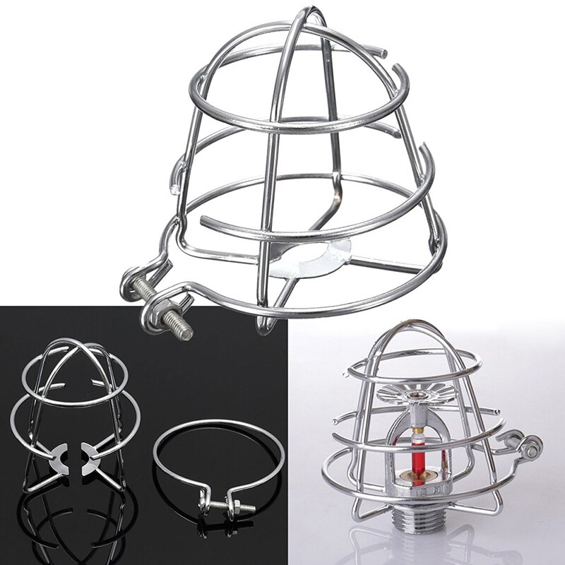 NewFire Sprinkler Headguard,Fire Sprinkler Head Protection Frame Recessed Heavy Duty Chrome Plated Sprinkler Headcage