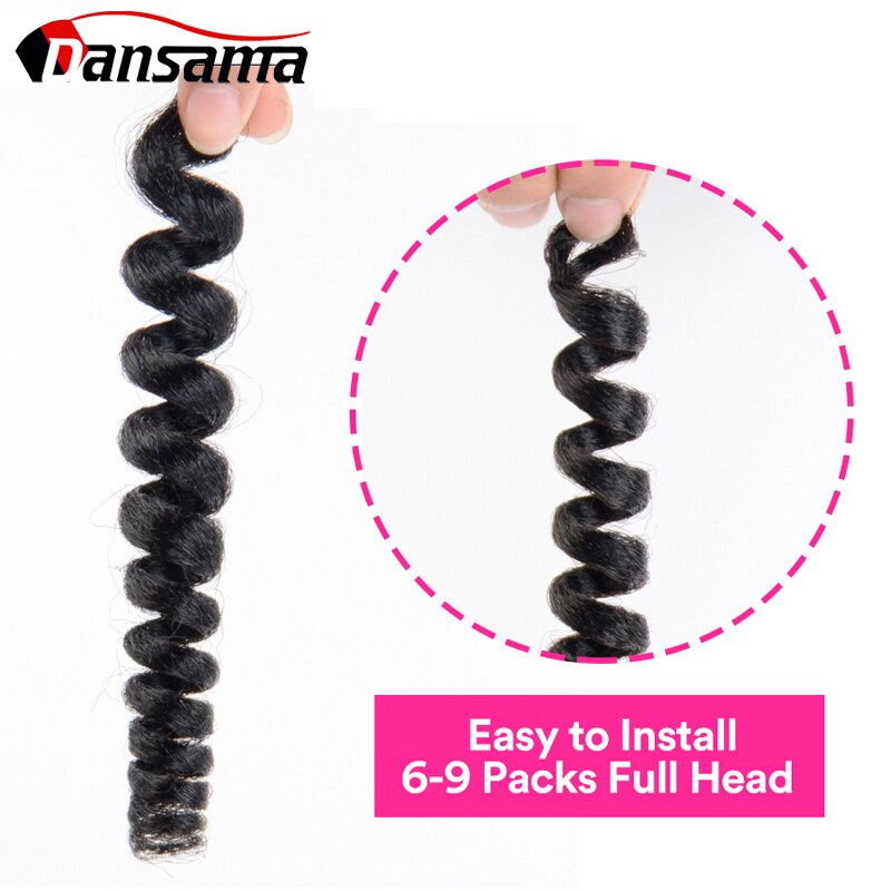 DANSAMA 6 Inch Short Curly Spring Crochet Braiding Hair 20 Roots/pack Synthetic Crochet Braids Hair Extensions
