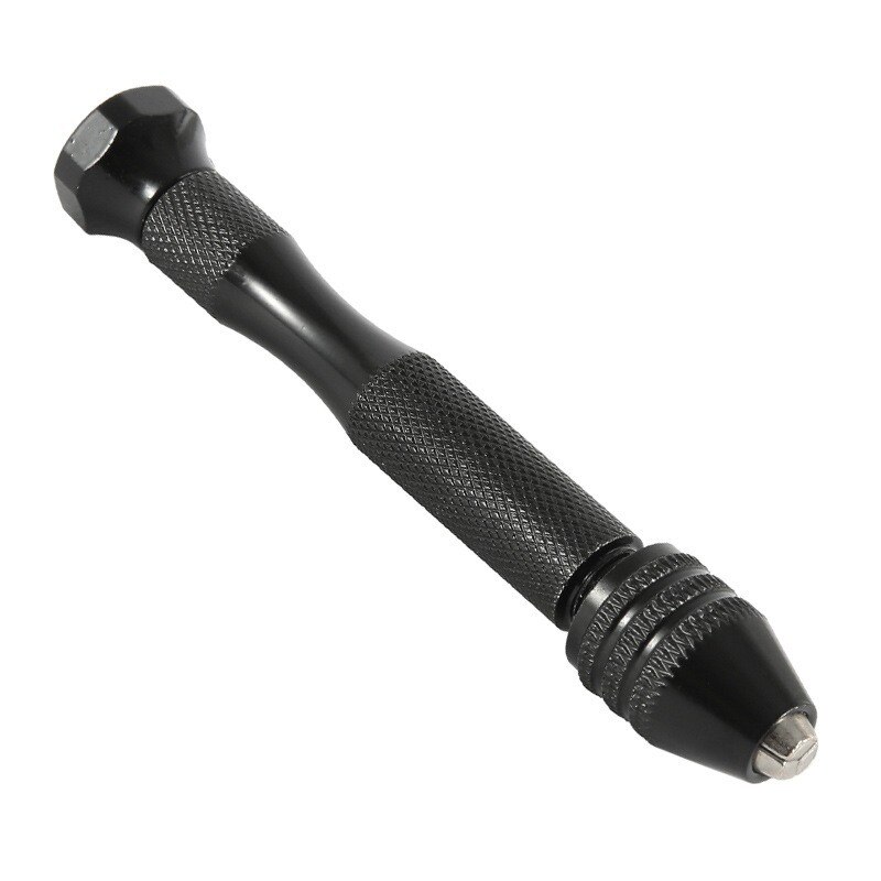 Mini Micro Aluminum Hand Drill With Keyless Chuck HSS Steel Twist Drill Bit Woodworking Drilling Rotary Tools Hand Drill Manual: A