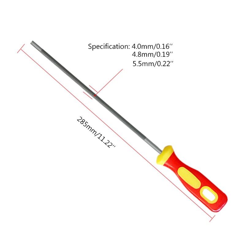 3 stücke Runde hoch Kohlenstoff Stahl Schärfen Kettensäge Kette Dateien Spitzer für Holz Kettensäge Datei 4/4.8/5,5mm