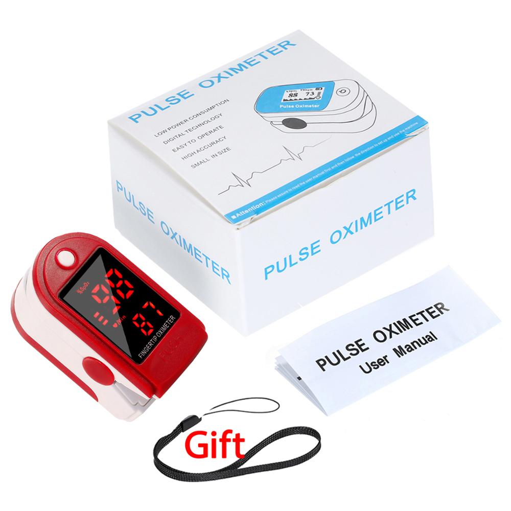 Fingertip Pulse Oximeter SpO2 & PR Monitor Alarm Function Non Contact LCD Display +Thermometers Handheld: H33123R