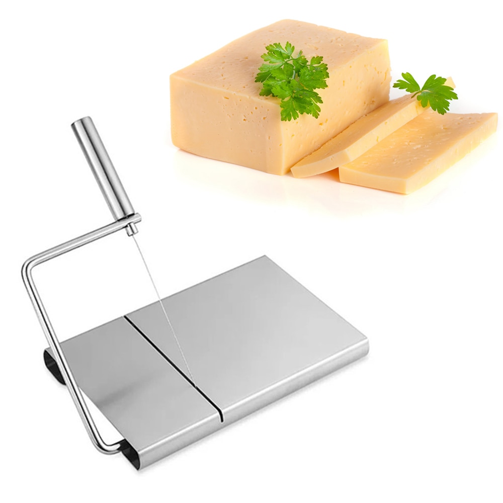 Rebanador de queso duro semiduro, separador de pan, rallador de ensalada de frutas con bandeja, herramienta para hornear, utensilio de cocina, 1 ud.
