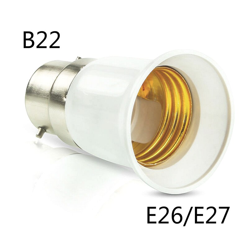 B22 Om E26 E27 Adapter Bajonet Lamp Basis Om Edison E27 Led Licht Lamp Socket Veranderen Pbt Brandwerende Houder adapter Converter