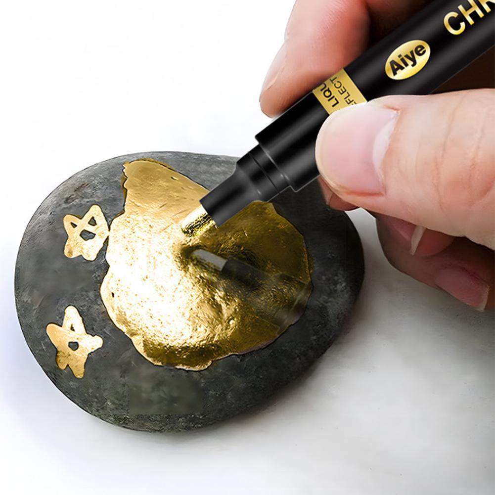 DIY Spiegel Marker Farbe Stift Flüssige Chrom beenden metallisch Kunsthandwerk Stift Zubehör Spiegel Reflektierende Stift Kunst Liefert Für Q6W0