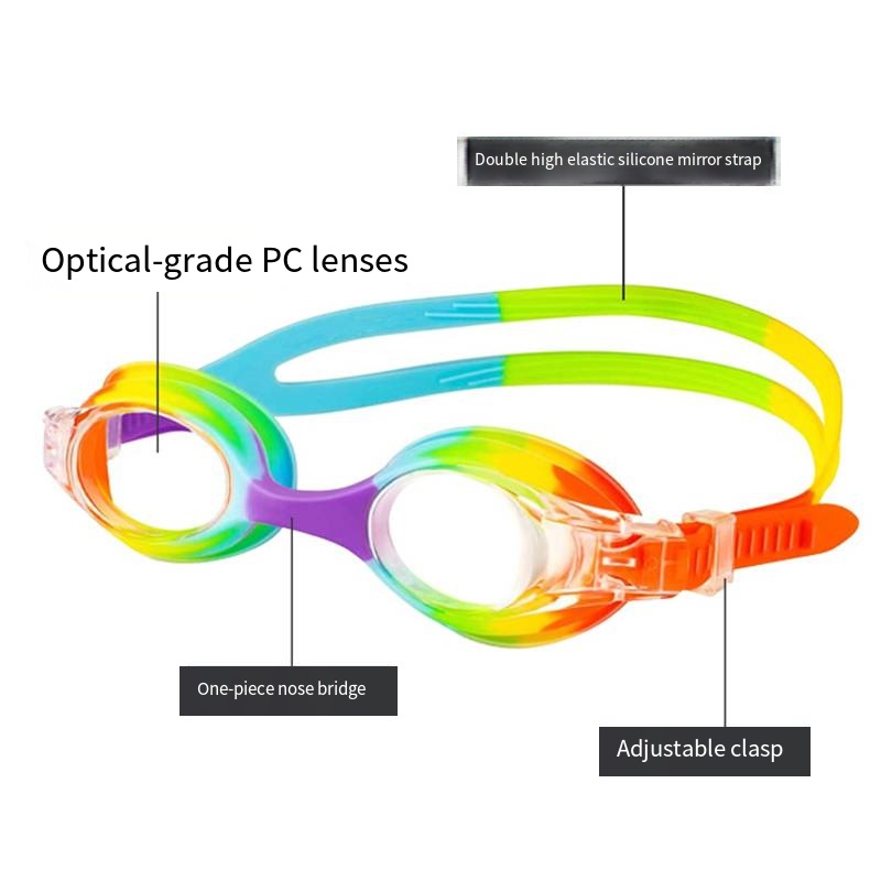 Vattentäta anti-imglasögon uv barn färgade linser barnglasögon simglasögon