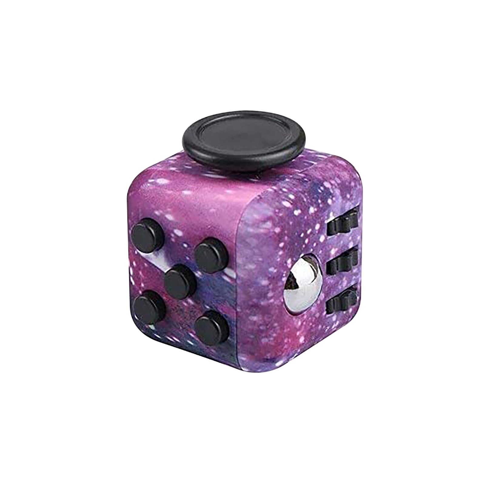 Puzzle Decompression Cube Smart Decompression Dice Resistance Toy Anxiety Practicing Dice Toys For Children: Lavender