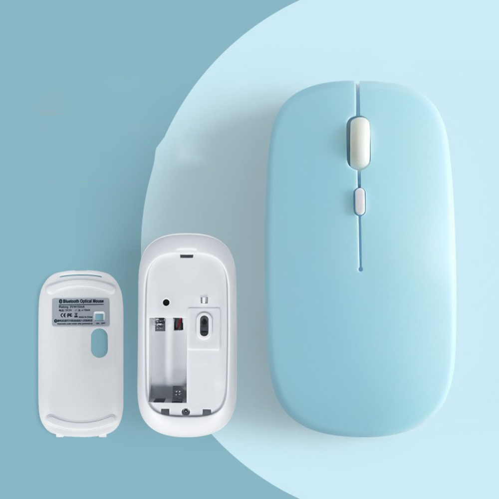 Bluetooth-kompatibel mus trådløs mus stillegående datamus bærbar spillmus til bærbare datamaskiner ipad luft pro nettbrett pc