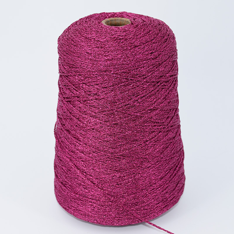 500g hæklet garn til hækling håndstrikketråd metalliseret garn nål gør-det-selv håndlavet tilbehør vævet hattetaske: 11