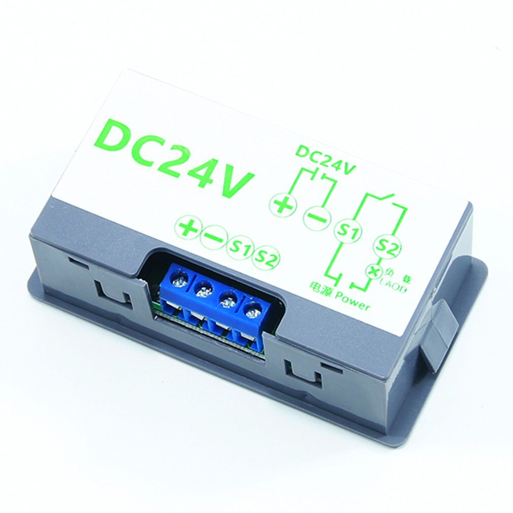 AC 110V 220V DC 12V Digital Time Delay Relay LED Display Cycle Timer Control Switch Adjustable Timing Relay Time Delay Switch: 24V