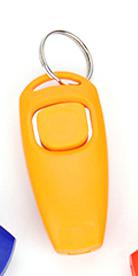 Perro silbato Collier Anti Aboiement perro entrenamiento Clicker juguete mascota Anti perro ladrando perros de entrenamiento dejar de ladrar mascota Clicker entrenamiento: YELLOW