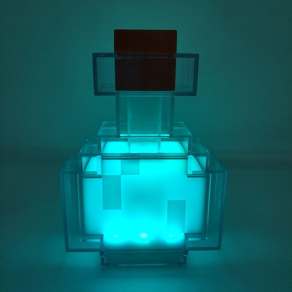 Color Changing Potion Bottle Lights Up and Switches Between 8 Different Colors Shake Control Night Lamp Toy