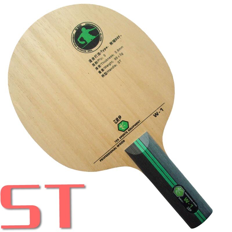 729 W-1 W1 W 1 Chop Def + Straight Handvat Tafeltennis Pingpong Blade: Default Title